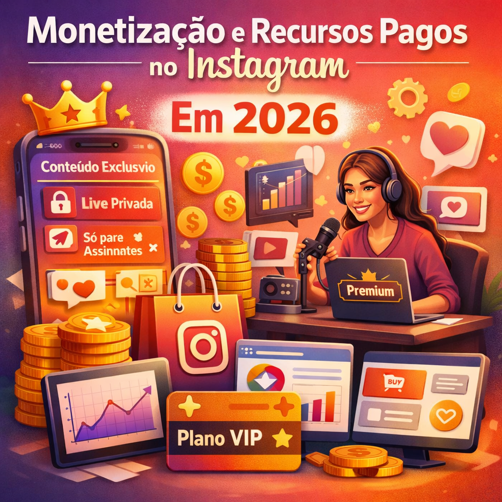 MONETIZAÇÃO E RECURSOS PAGOS NO INSTAGRAM EM 2026: O NOVO CENÁRIO PARA CRIADORES E MARCAS