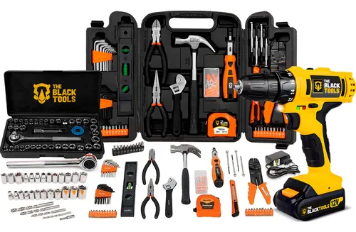 Kit Ferramentas 169 peças + Furadeira